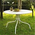 Classic Accessories Crosley Furniture  Griffith Metal 40 in. Dining Table in White Finish VE96679